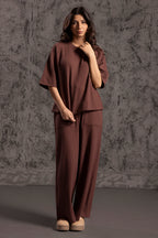 Waffle Knit Co-Ord Set Shirt - 5001