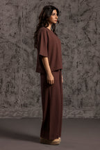 Waffle Knit Co-Ord Set Shirt - 5001