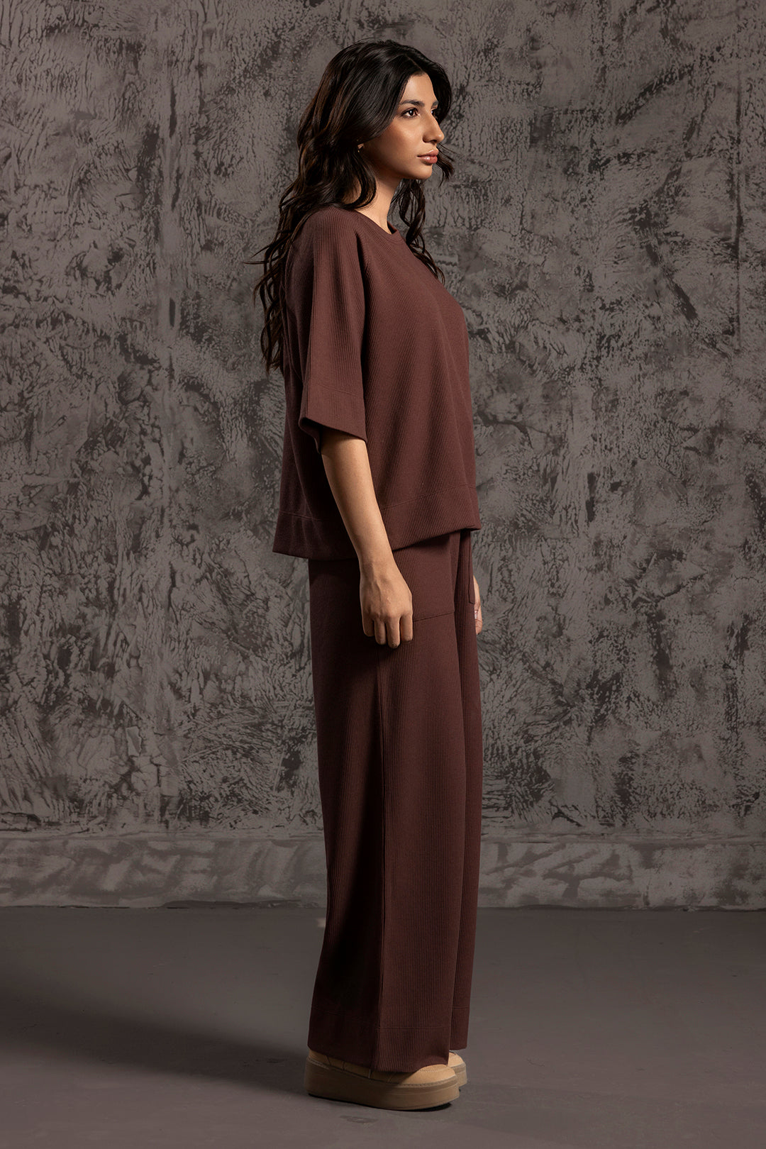 Waffle Knite Co-Ord Set Trouser - 5001