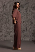 Waffle Knit Co-Ord Set Shirt - 5001