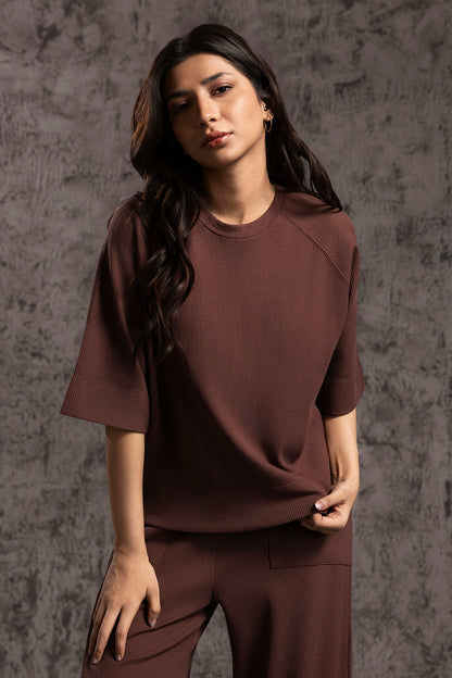 Waffle Knit Co-Ord Set Shirt - 5001