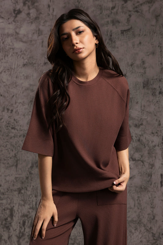 Waffle Knit Co-Ord Set Shirt - 5001