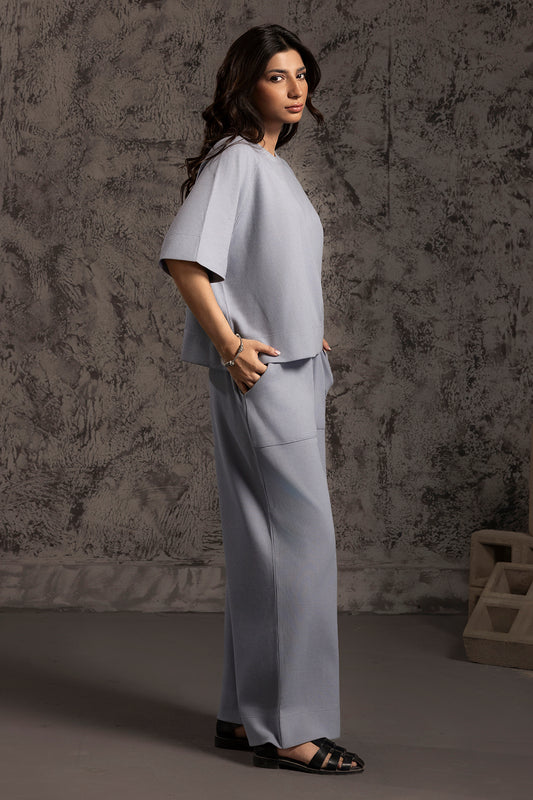 Waffle Knit Co-Ord Set Shirt - 5002