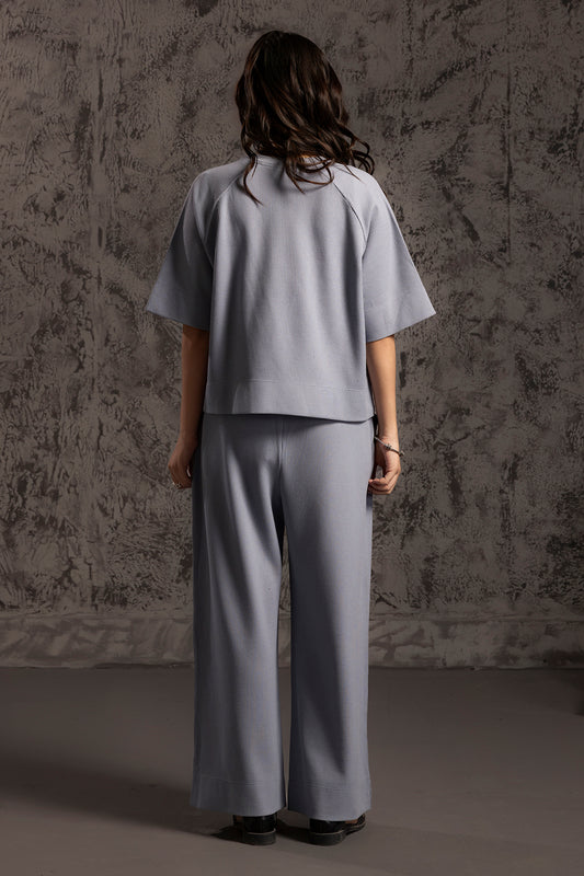 Waffle Knit Co-Ord Set Shirt - 5002