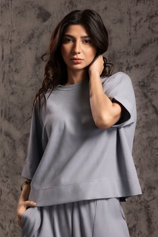 Waffle Knit Co-Ord Set Shirt - 5002